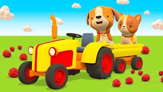 Helper cars cartoons full episodes amp Farm vehicles Street vehicles for kids amp trucks for kids [upl. by Persis]