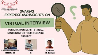 Session HR insights on virtual interview for gitam university vizag students [upl. by Ik]