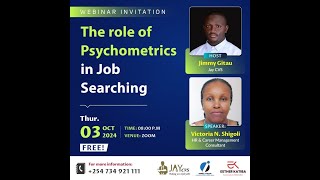 The role of Psychometrics in Job Searching [upl. by Sirtimed]