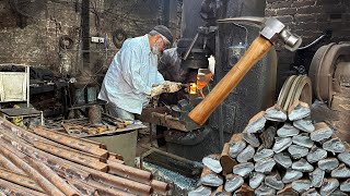 How Are Made Hammer In Factory  Making A Hammer [upl. by Ariayek]