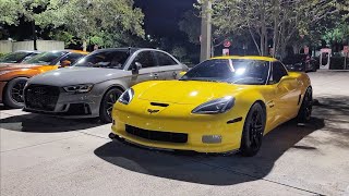 2019 Audi RS3 FBO E85 vs 2009 C6 Corvette Z06 FBO HeadsCam 93 [upl. by Itra]