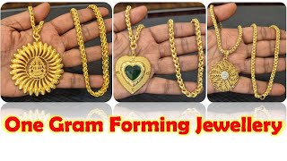 One Gram Gold Dollar Chain Collections  One Gram Gold Jewellery Collections  Contact  9944832054 [upl. by Nyrhtak]