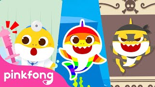 Baby Shark BEST Cartoon Episodes 2hr  Compilation  Story and Song for Kids  Pinkfong Baby Shark [upl. by Eimorej35]