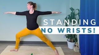 5 minute standing class flow  no wrist yoga [upl. by Aicatan840]