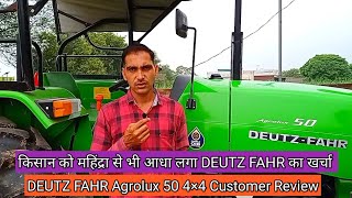 DEUTZ FAHR Agrolux 50 4WD Tractor Customer Review [upl. by Rosanna]