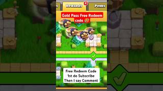 Free Redeem Code  Clash Of Clans  coc cocgoldpassgiveaway shorts [upl. by Longan7]