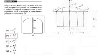 Equação da Elipse UNIFOR  MEDICINA 20151 Questão 6 [upl. by Gelhar202]