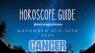 Cancer November 410 Horoscope Guide [upl. by Notserp245]