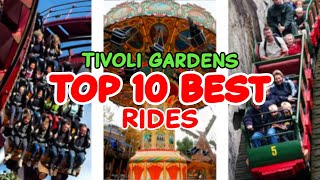 Top 10 rides at Tivoli Gardens  Copenhagen Denmark  2022 [upl. by Toscano56]