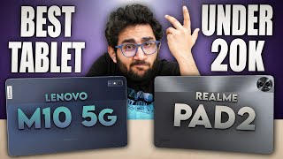 Lenovo M10 5G Vs Realme Pad 2  Best Android Tablet Under Rs20k [upl. by Nonie]