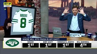 Bill Barnwells Jets take sends Mike Greenberg into a spiral 🤣  Get Up [upl. by Tonkin]