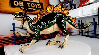 CUSTOM HYBRID DINOSAUR TOY  SCORPIOS REX E750  STEGOSAURUS  DILOPHOSAURUS  OB TOYS DINO REPAINT [upl. by Brandes]