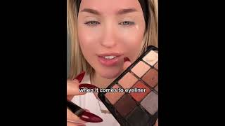 HOODED EYESEYELINER🔥linerhack makeuptutorial makeup linertrick makeupartist makeuptricks [upl. by Sophronia73]