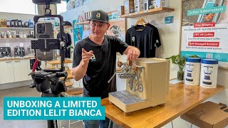 Live at Artisti Coffee Roasters Introducing the Ltd Edition Lelit Bianca [upl. by Lossa]