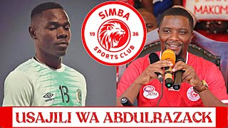 USAJILI WA ABDULRAZACK HAMZA SIMBA  Usajili simba 2024 na 2025 [upl. by Rheta]