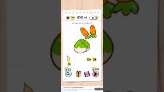 Brain test Level 41 Where is my rabbit Walkthrough [upl. by Mcclary283]