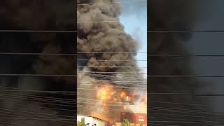 Worse fire in industrial state karkhano shorts fire firefighter kpk [upl. by Annahsed570]