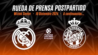 Postgame Press Conference  Real Madrid vs AS Mónaco  Jornada 17 EuroLeague [upl. by Pulchi]