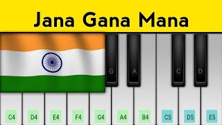 Jana Gana Mana Piano Tutorial  Indian National Anthem [upl. by Saunder420]