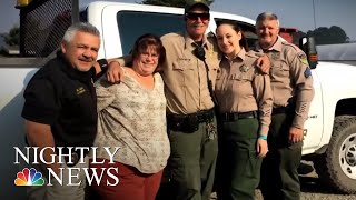 Colorblind Deputy Sees Color For First Time  NBC Nightly News [upl. by Gualtiero]