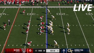 NCAAF LIVE🔴NC State Wolfpacks vsGeorgia Tech Yellow Jackets College Football Full Game21st Nov 24 [upl. by Lezley]