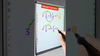 Fraction Addition maths shorts [upl. by Eillah]