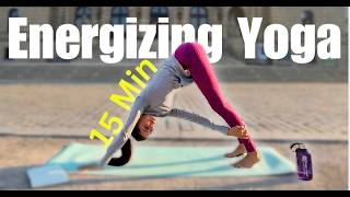 Energizing Morning Yoga  15 Min  Intermediate [upl. by Eybba]