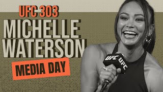 Michelle Waterson Gomez UFC 303 full media day interview [upl. by Iruy]