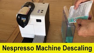 How to descale your Delonghi Nespresso Lattissima coffee machine [upl. by Ellenod]