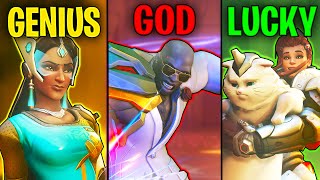 Genius VS God VS Lucky  Overwatch [upl. by Iad]