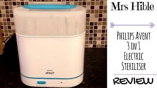 How I use the Phillips avent 3 in 1 steam steriliser [upl. by Audy]