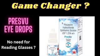 PresVu Eye Drops  A Real Game Changer [upl. by Beora]