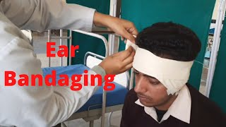 Ear bandaging by PC nursing procedure [upl. by Galatia193]