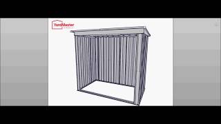 YardMaster StoreAll 10x4 PZ Pent Metal Shed  How to Assemble [upl. by Bullivant964]