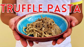 Strangozzi al Tartufo the easiest TRUFFLE Pasta Recipe with home made fresh pasta [upl. by Eitteb835]