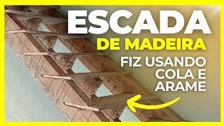 Como fazer escada de madeira [upl. by Elberfeld]