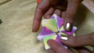 Making Origami Snowflake Gift Bows [upl. by Elo564]