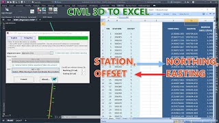 Station Offset Coordinates to Excel  Intro [upl. by Aihtiekal197]