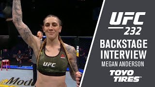 UFC 232 Megan Anderson  I Definitely Wanted To Showcase My Takedown Defense [upl. by Telfer71]