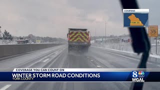 WGAL checks conditions in York County [upl. by Eb864]