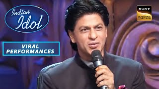 Tere Liye Song सुनकर Shah Rukh Khan झूम उठे  Indian Idol  Viral Performances [upl. by Doralyn467]