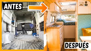 👉 Mira el cambio radical de esta furgoneta camper de 35 años💥 VAN CONVERSION 🔥Camperización COMPLETA [upl. by Stacia794]