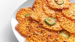 Easy Baked Cheddar Cheese Crisps [upl. by Nedrah]