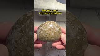 Polishing Ancient Fossilized Coral Petoskey Stone [upl. by Attenohs]