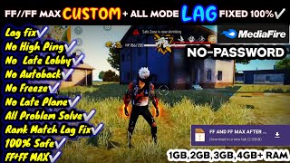 FREE FIRE LAG PROBLEM FIX CONFIG FILE TODAY⚡ ✳️ CUSTOM ALL LAG PROBLEM FIX✅ DIWALI CUP SPECIAL 😀 [upl. by Uttasta]