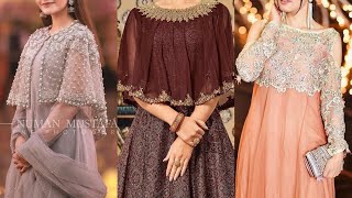 Top Stylish Cap Style Designer Fancy Party Wear Dress Designing Ideas 20222023 [upl. by Ateinotna]