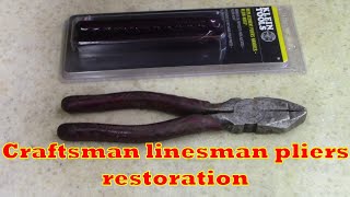 Restoring CRAFTSMAN linesman pliers [upl. by Reppiks]