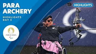 🏹 Para Archery Highlights  Day 3  Paris 2024 Paralympic Games [upl. by Annasus192]