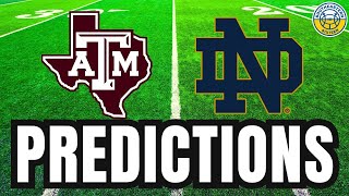 Texas AampM vs Notre Dame PREDICTIONS  2024 College Football Predictions [upl. by Odlopoel]