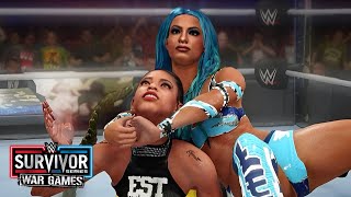 WWE 2K23 CHAMPION VS CHAMPION BELAIR VS BANKS [upl. by Drape]